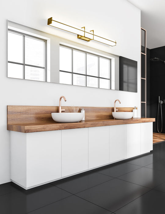 Vanity Z-Lite 1011-40W-MGLD-LED Modern Gold Harrison 1 Light Vanity Z-Lite