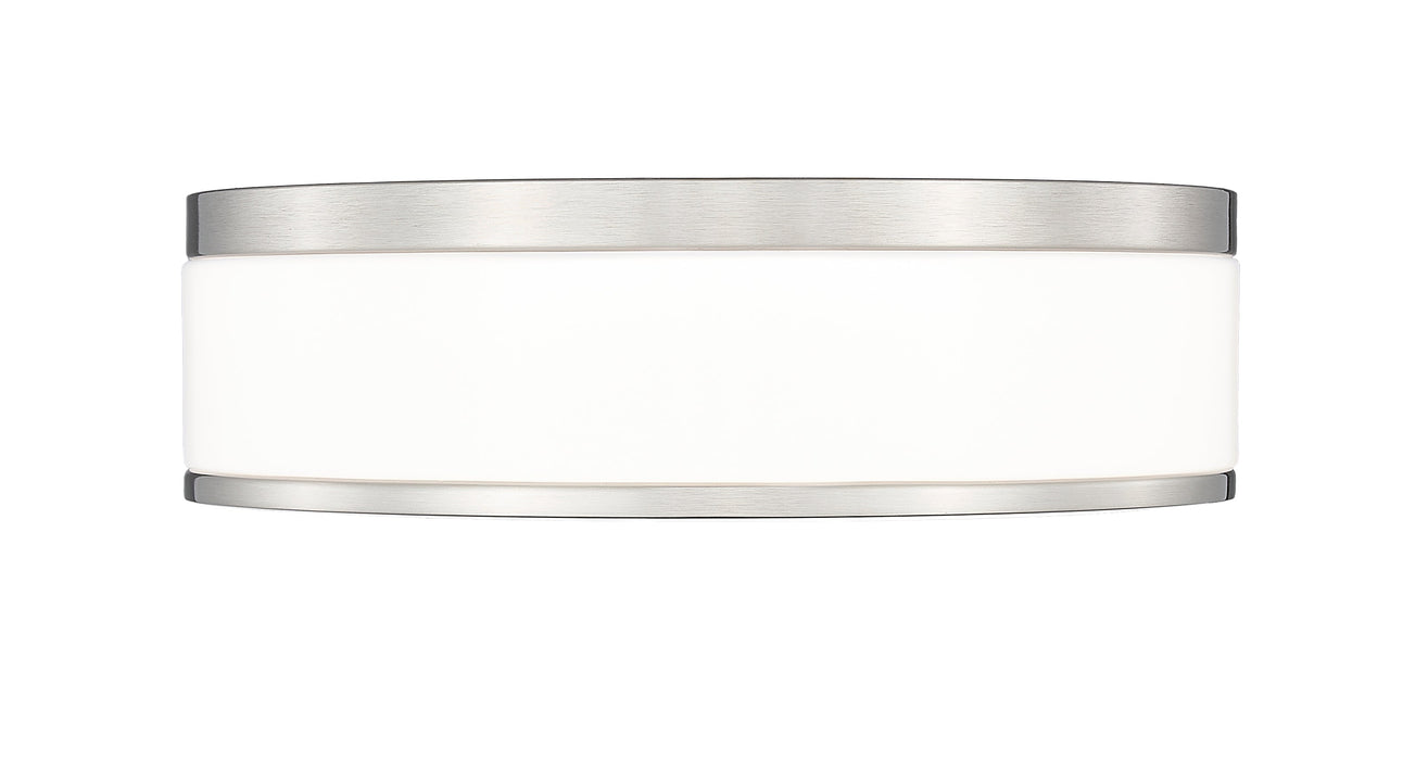 Flush Mount Z-Lite 1012F12-BN-LED Brushed Nickel Ballord 1 Light Flush Mount Z-Lite