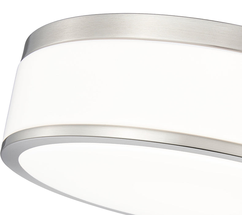 Flush Mount Z-Lite 1012F12-BN-LED Brushed Nickel Ballord 1 Light Flush Mount Z-Lite