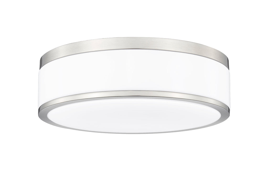 Flush Mount Z-Lite 1012F12-BN-LED Brushed Nickel Ballord 1 Light Flush Mount Z-Lite