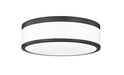 Flush Mount Z-Lite 1012F12-MB-LED Matte Black Ballord 1 Light Flush Mount Z-Lite