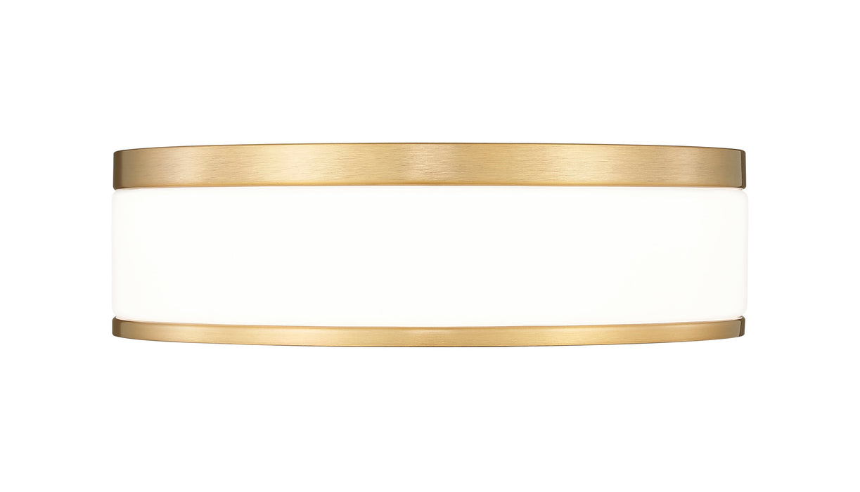 Flush Mount Z-Lite 1012F12-MGLD-LED Modern Gold Ballord 1 Light Flush Mount Z-Lite