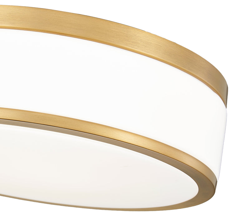 Flush Mount Z-Lite 1012F12-MGLD-LED Modern Gold Ballord 1 Light Flush Mount Z-Lite