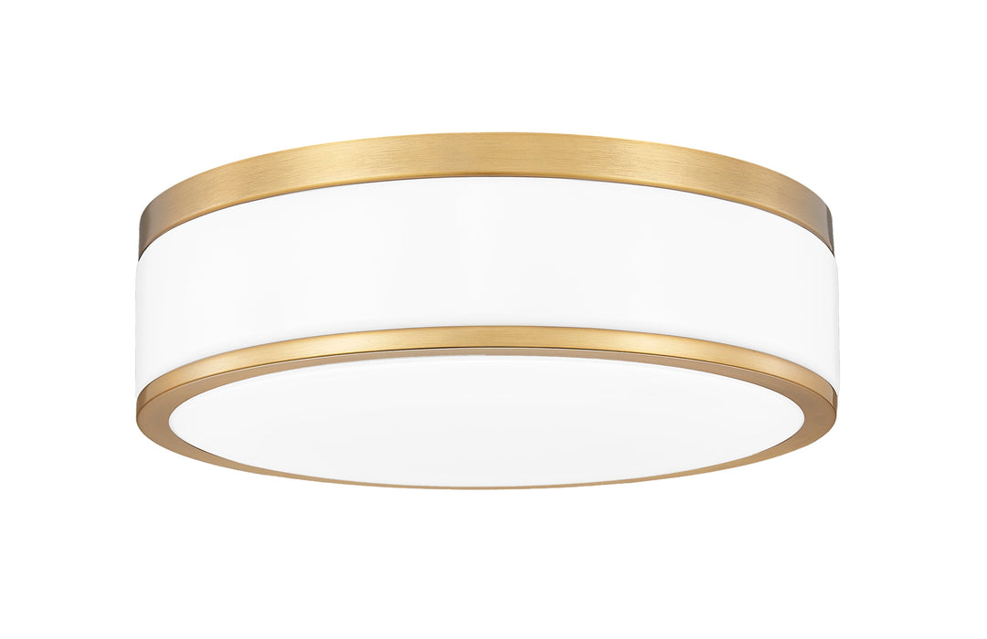 Flush Mount Z-Lite 1012F12-MGLD-LED Modern Gold Ballord 1 Light Flush Mount Z-Lite