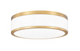 Flush Mount Z-Lite 1012F12-MGLD-LED Modern Gold Ballord 1 Light Flush Mount Z-Lite