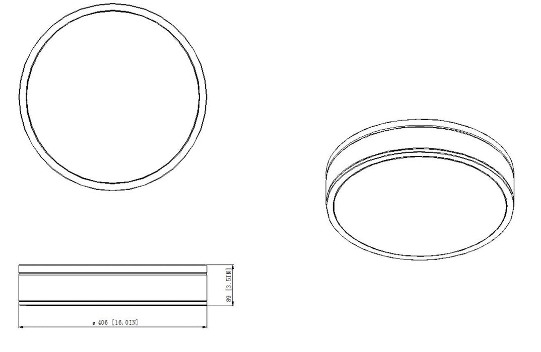 Flush Mount Z-Lite 1012F16-BN-LED Brushed Nickel Ballord 1 Light Flush Mount Z-Lite