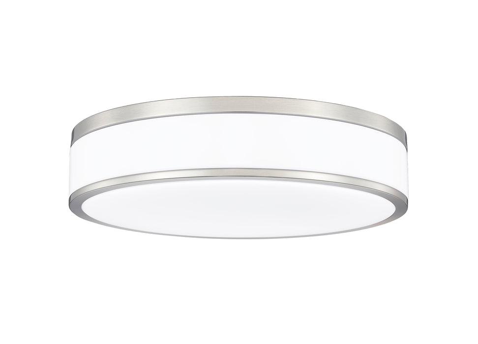 Flush Mount Z-Lite 1012F16-BN-LED Brushed Nickel Ballord 1 Light Flush Mount Z-Lite