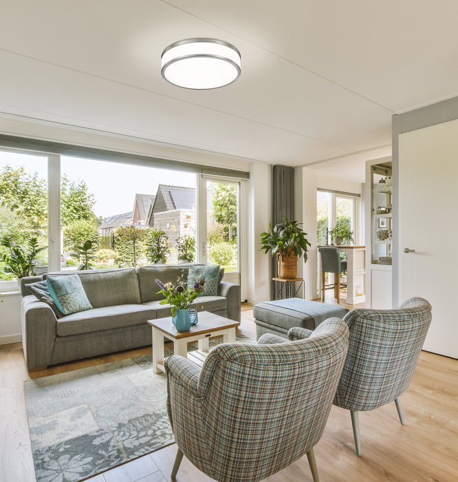 Flush Mount Z-Lite 1012F16-BN-LED Brushed Nickel Ballord 1 Light Flush Mount Z-Lite