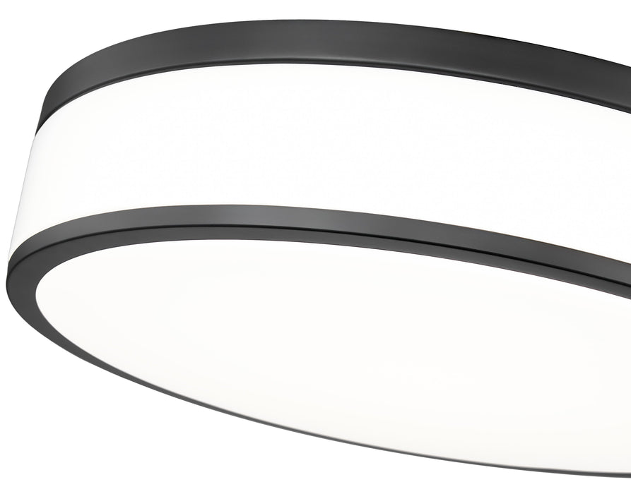Flush Mount Z-Lite 1012F16-MB-LED Matte Black Ballord 1 Light Flush Mount Z-Lite
