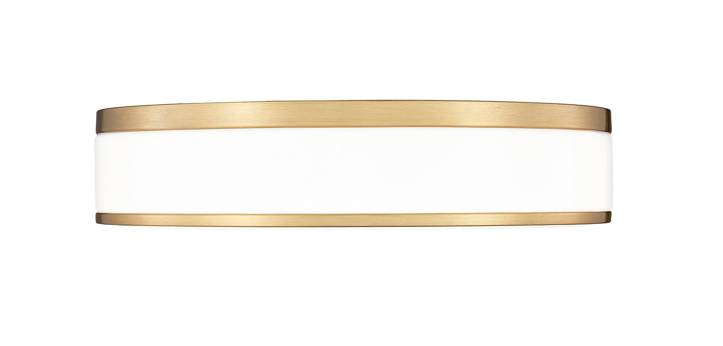 Flush Mount Z-Lite 1012F16-MGLD-LED Modern Gold Ballord 1 Light Flush Mount Z-Lite
