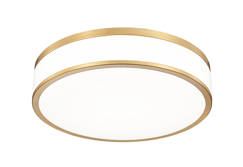 Flush Mount Z-Lite 1012F16-MGLD-LED Modern Gold Ballord 1 Light Flush Mount Z-Lite