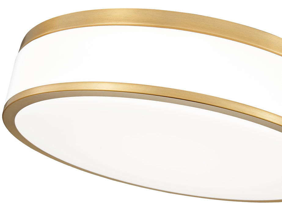 Flush Mount Z-Lite 1012F16-MGLD-LED Modern Gold Ballord 1 Light Flush Mount Z-Lite