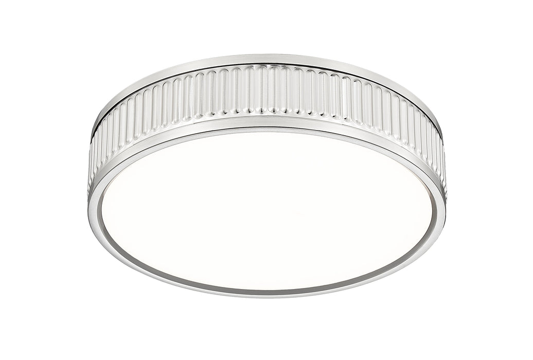 Flush Mount Z-Lite 1013F12-BN-LED Brushed Nickel Stari 1 Light Flush Mount Z-Lite