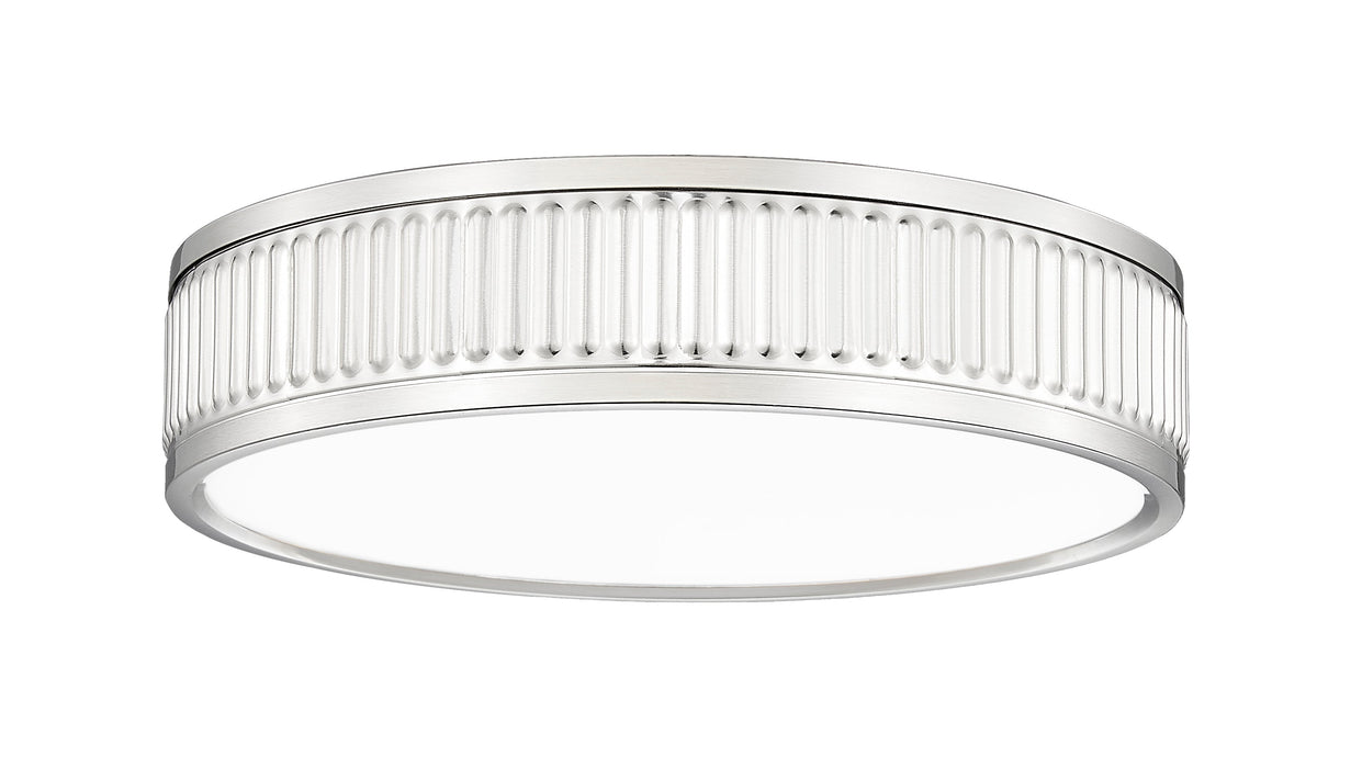 Flush Mount Z-Lite 1013F12-BN-LED Brushed Nickel Stari 1 Light Flush Mount Z-Lite