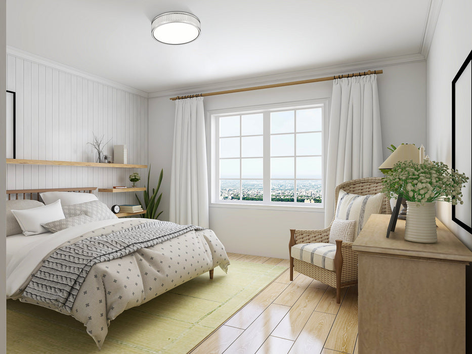 Flush Mount Z-Lite 1013F12-BN-LED Brushed Nickel Stari 1 Light Flush Mount Z-Lite