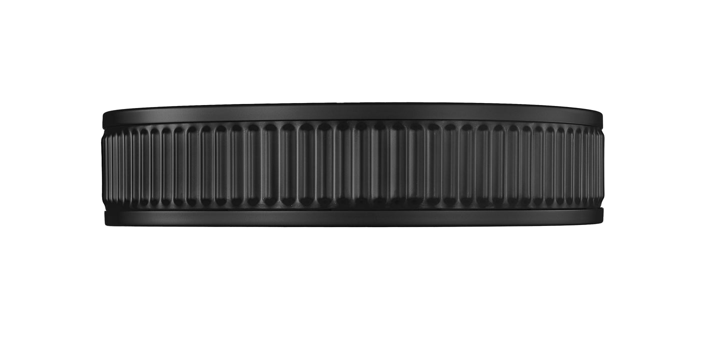 Flush Mount Z-Lite 1013F12-MB-LED Matte Black Stari 1 Light Flush Mount Z-Lite