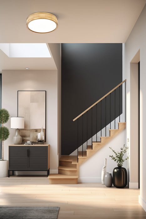 Flush Mount Z-Lite 1013F12-MGLD-LED Modern Gold Stari 1 Light Flush Mount Z-Lite