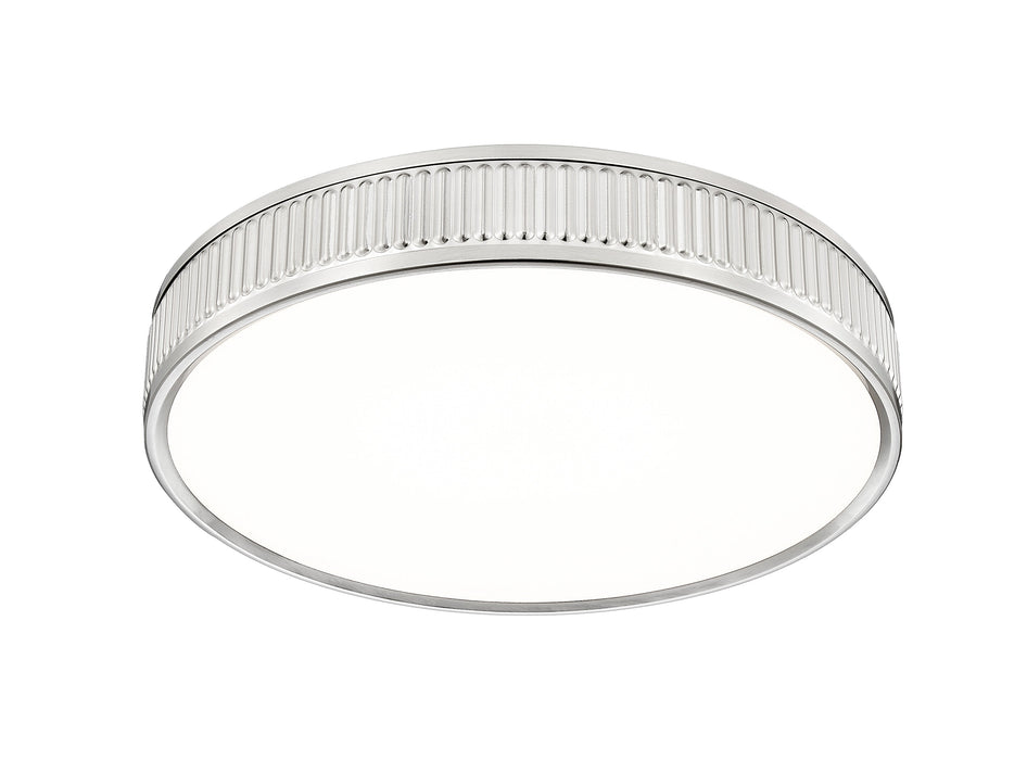 Flush Mount Z-Lite 1013F16-BN-LED Brushed Nickel Stari 1 Light Flush Mount Z-Lite