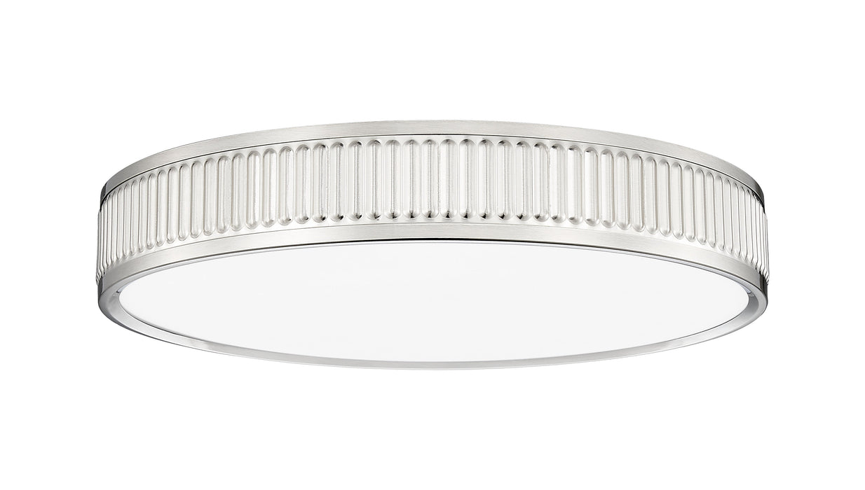 Flush Mount Z-Lite 1013F16-BN-LED Brushed Nickel Stari 1 Light Flush Mount Z-Lite
