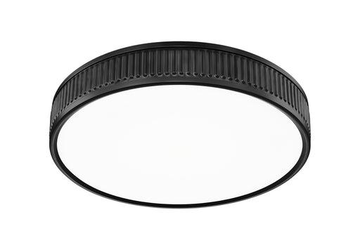 Flush Mount Z-Lite 1013F16-MB-LED Matte Black Stari 1 Light Flush Mount Z-Lite