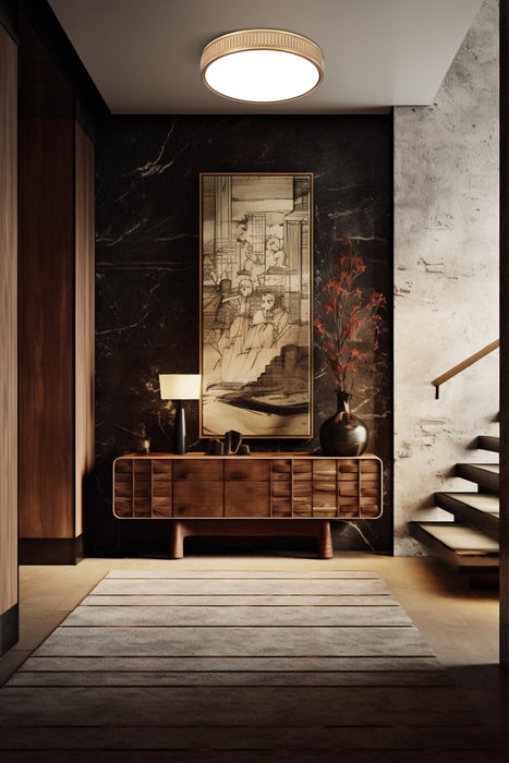 Flush Mount Z-Lite 1013F16-MGLD-LED Modern Gold Stari 1 Light Flush Mount Z-Lite