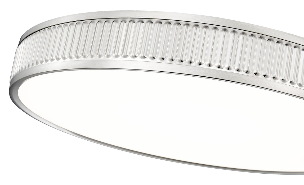 Flush Mount Z-Lite 1013F20-BN-LED Brushed Nickel Stari 1 Light Flush Mount Z-Lite