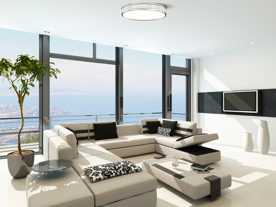 Flush Mount Z-Lite 1013F20-BN-LED Brushed Nickel Stari 1 Light Flush Mount Z-Lite