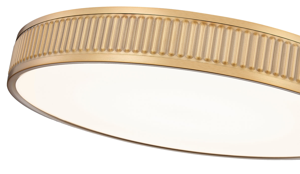 Flush Mount Z-Lite 1013F20-MGLD-LED Modern Gold Stari 1 Light Flush Mount Z-Lite