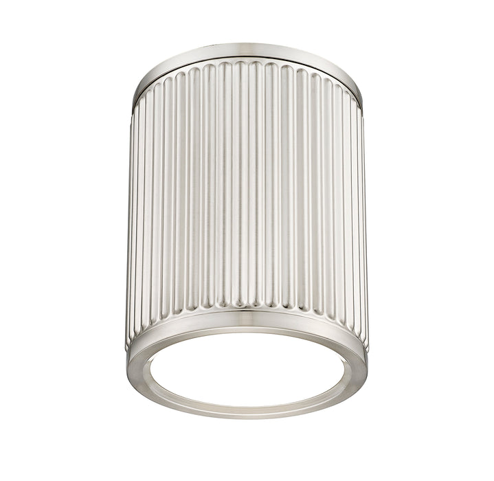 Flush Mount Z-Lite 1013F6-BN-LED Brushed Nickel Stari 1 Light Flush Mount Z-Lite