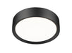 Flush Mount Z-Lite 1014F12-MB-LED Matte Black Kawan 1 Light Flush Mount Z-Lite