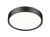 Flush Mount Z-Lite 1014F16-MB-LED Matte Black Kawan 1 Light Flush Mount Z-Lite