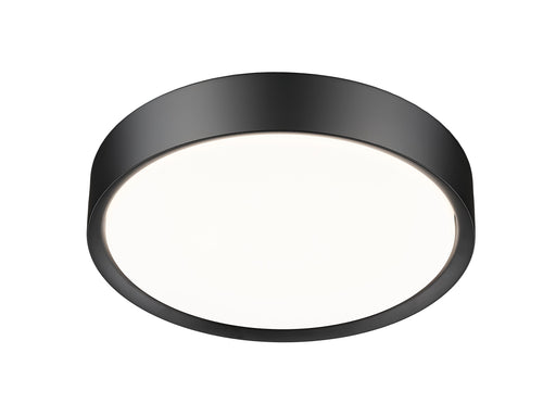 Flush Mount Z-Lite 1014F16-MB-LED Matte Black Kawan 1 Light Flush Mount Z-Lite