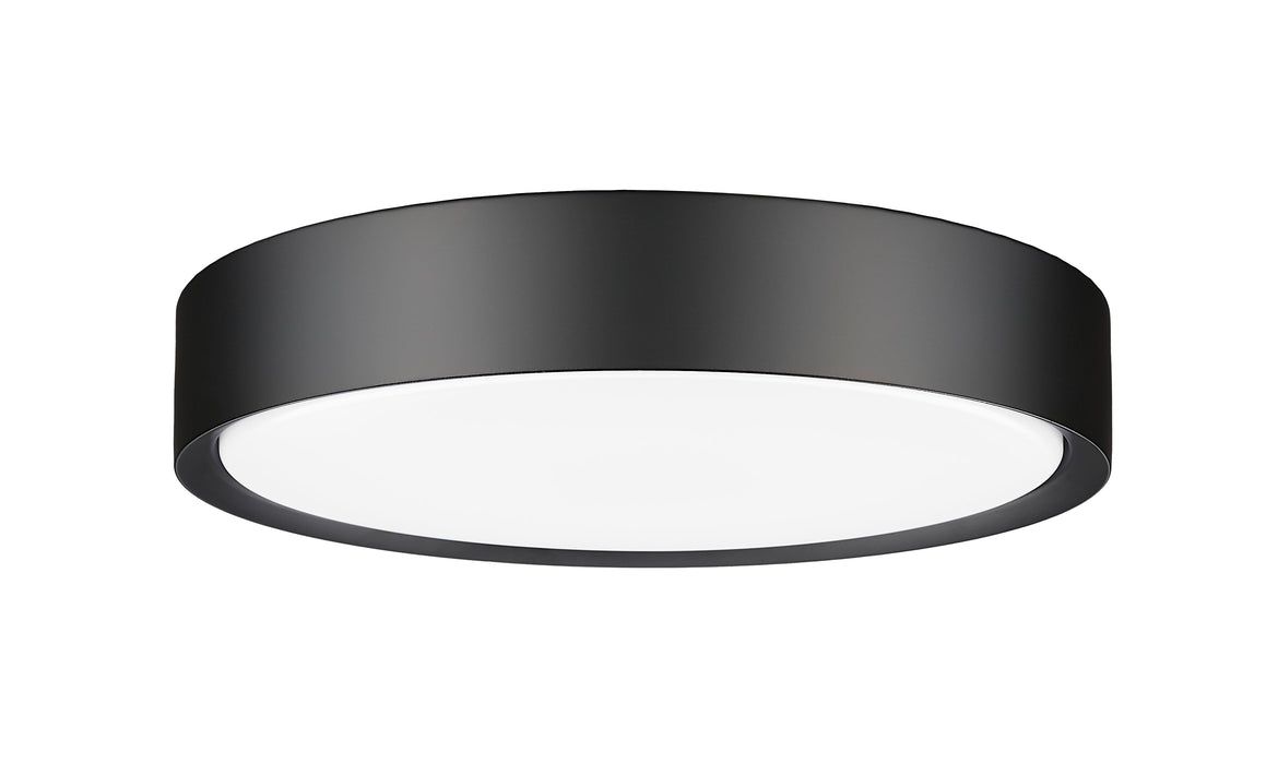Flush Mount Z-Lite 1014F16-MB-LED Matte Black Kawan 1 Light Flush Mount Z-Lite