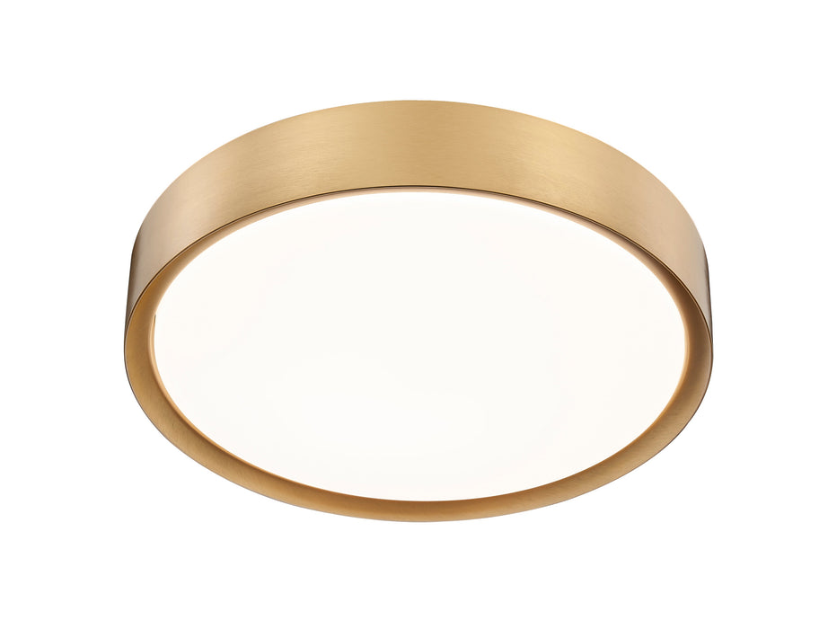 Flush Mount Z-Lite 1014F16-MGLD-LED Modern Gold Kawan 1 Light Flush Mount Z-Lite