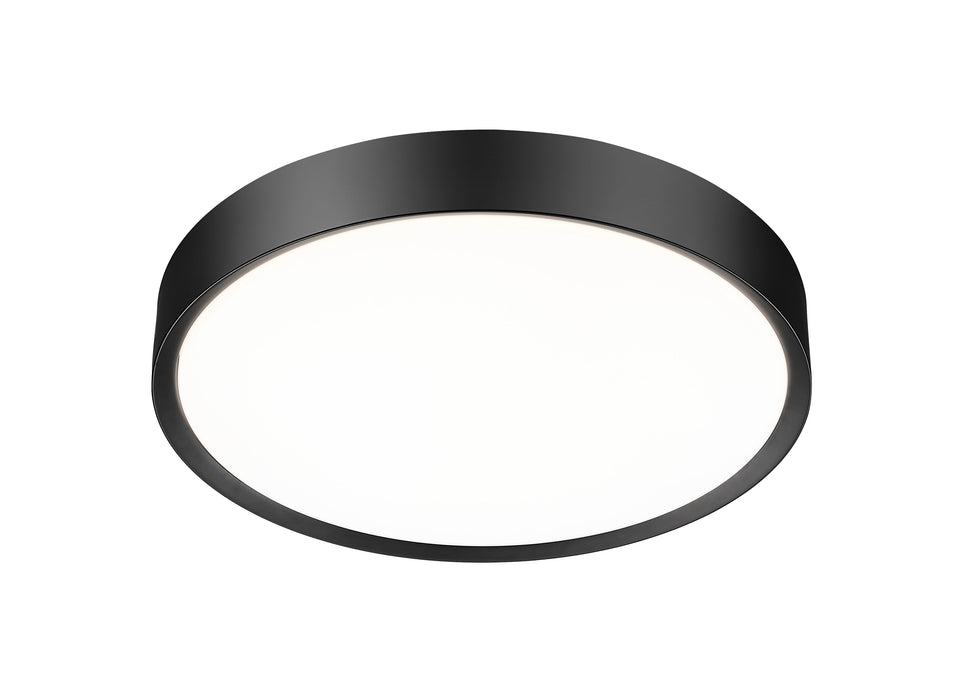 Flush Mount Z-Lite 1014F20-MB-LED Matte Black Kawan 1 Light Flush Mount Z-Lite
