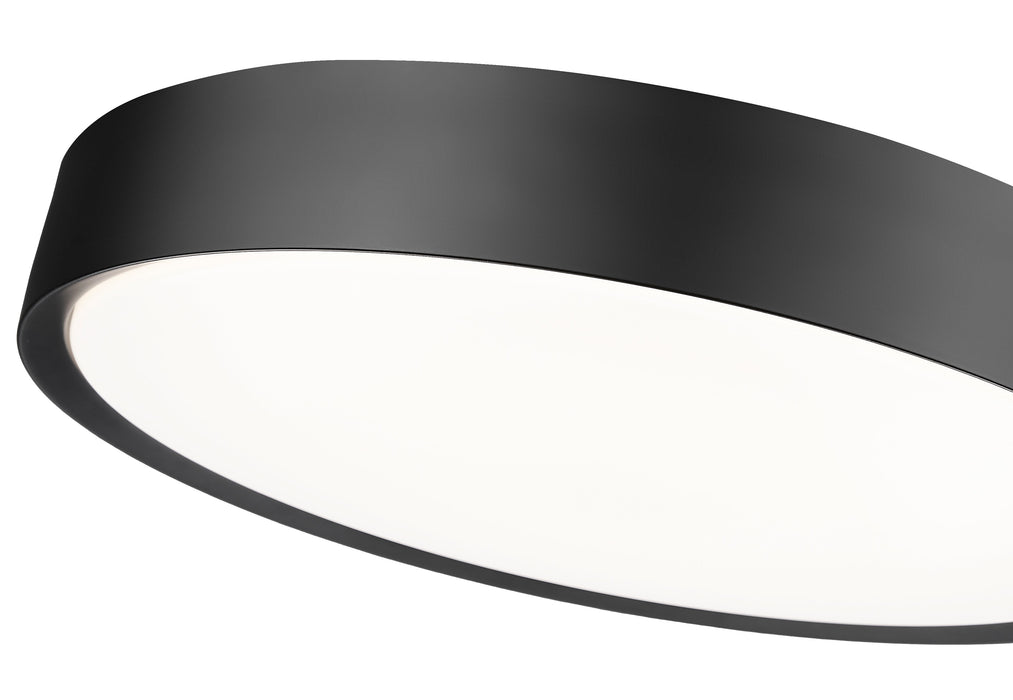 Flush Mount Z-Lite 1014F20-MB-LED Matte Black Kawan 1 Light Flush Mount Z-Lite