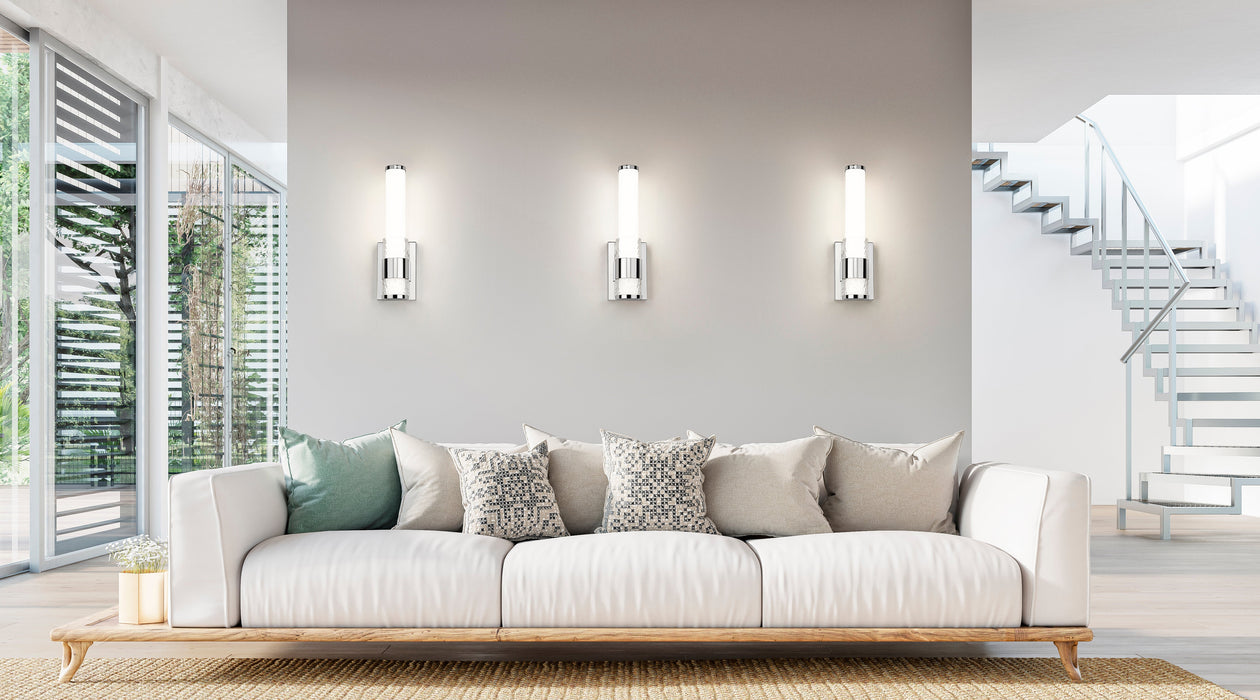 Wall Sconce Z-Lite 1015-1S-CH-LED Chrome Egon 1 Light Wall Sconce Z-Lite