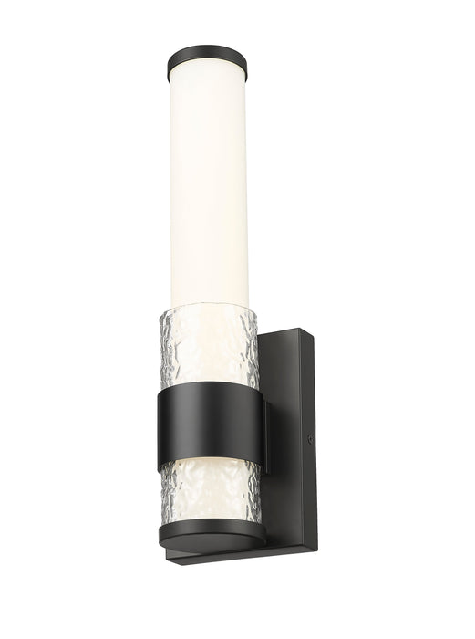 Wall Sconce Z-Lite 1015-1S-MB-LED Matte Black Egon 1 Light Wall Sconce Z-Lite