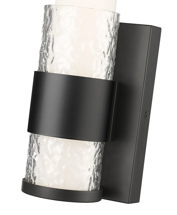 Wall Sconce Z-Lite 1015-1S-MB-LED Matte Black Egon 1 Light Wall Sconce Z-Lite