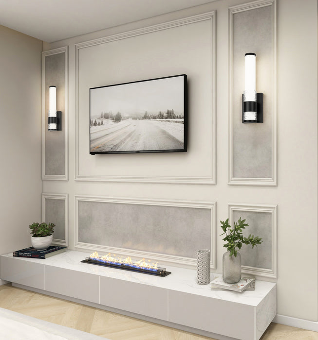 Wall Sconce Z-Lite 1015-1S-MB-LED Matte Black Egon 1 Light Wall Sconce Z-Lite