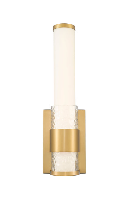 Wall Sconce Z-Lite 1015-1S-MGLD-LED Modern Gold Egon 1 Light Wall Sconce Z-Lite