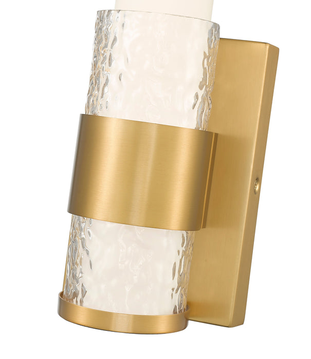 Wall Sconce Z-Lite 1015-1S-MGLD-LED Modern Gold Egon 1 Light Wall Sconce Z-Lite