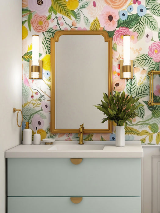 Wall Sconce Z-Lite 1015-1S-MGLD-LED Modern Gold Egon 1 Light Wall Sconce Z-Lite