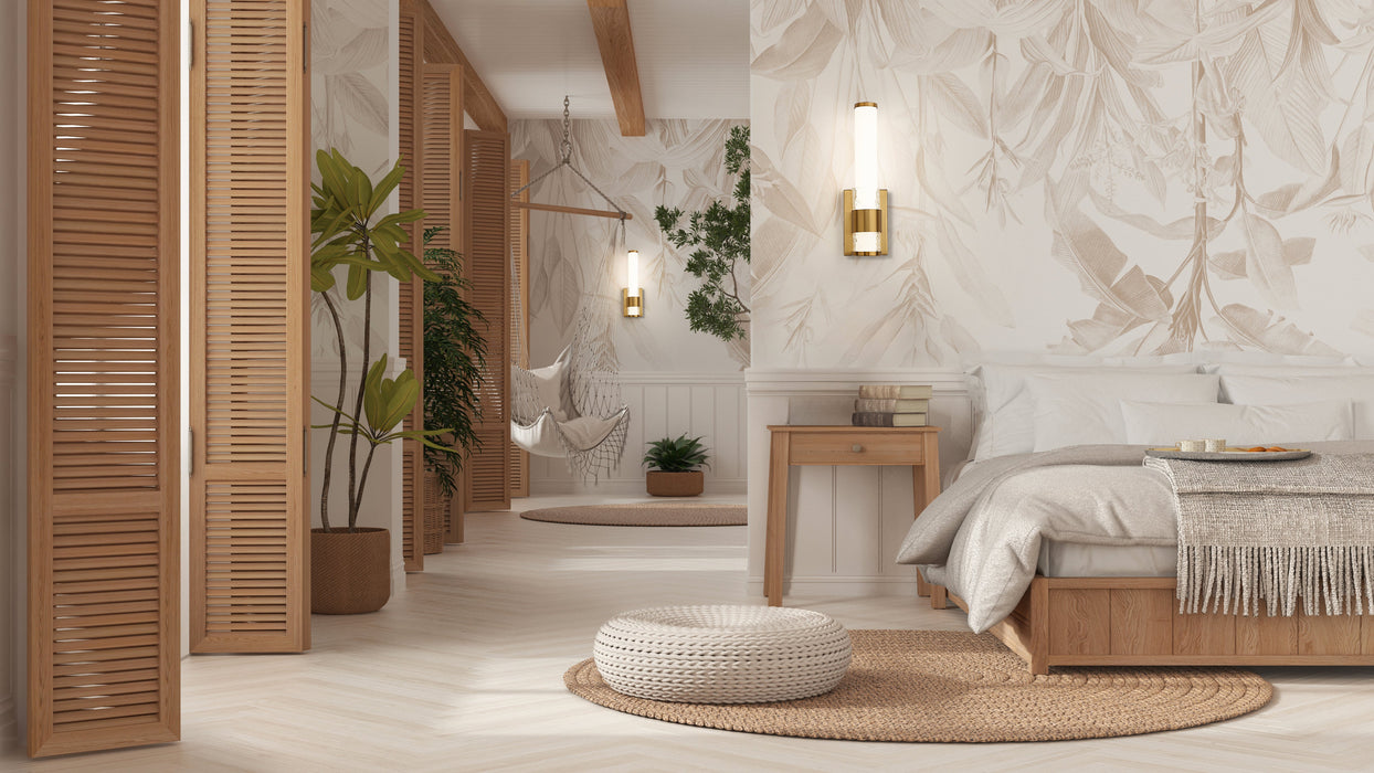 Wall Sconce Z-Lite 1015-1S-MGLD-LED Modern Gold Egon 1 Light Wall Sconce Z-Lite