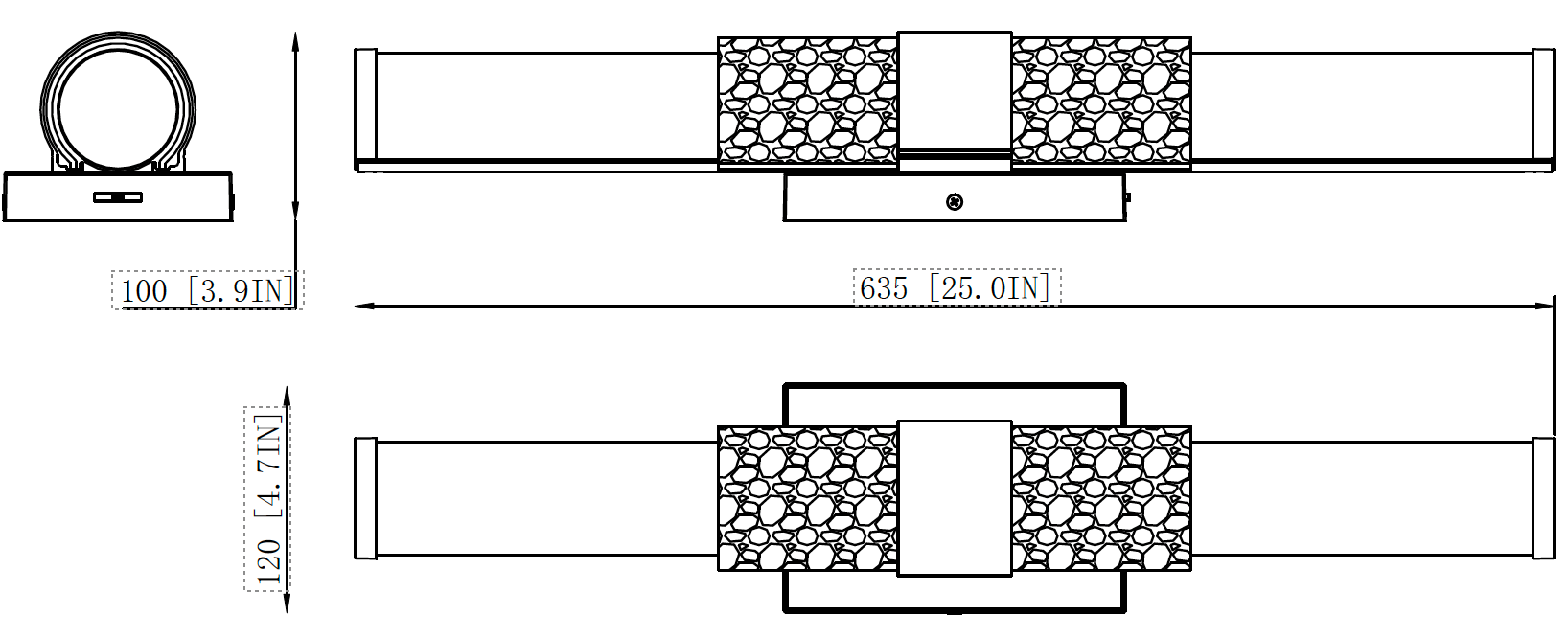 Vanity Z-Lite 1015-25W-BN-LED Brushed Nickel Egon 1 Light Vanity Z-Lite