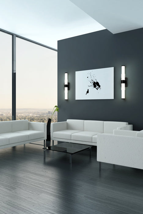 Vanity Z-Lite 1015-25W-MB-LED Matte Black Egon 1 Light Vanity Z-Lite