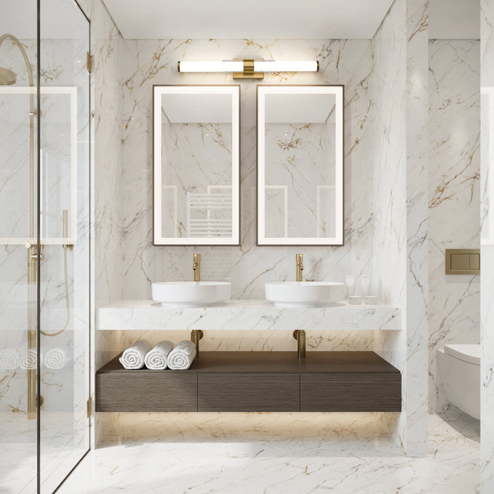 Vanity Z-Lite 1015-32W-MGLD-LED Modern Gold Egon 1 Light Vanity Z-Lite