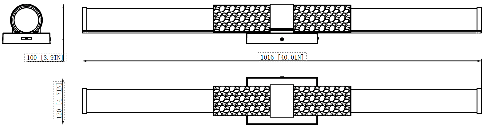 Vanity Z-Lite 1015-40W-BN-LED Brushed Nickel Egon 1 Light Vanity Z-Lite