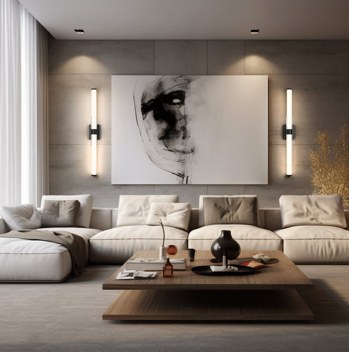 Vanity Z-Lite 1015-40W-MB-LED Matte Black Egon 1 Light Vanity Z-Lite