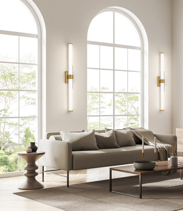 Vanity Z-Lite 1015-40W-MGLD-LED Modern Gold Egon 1 Light Vanity Z-Lite